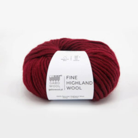 Fine Highland wool - wijnrood (RJ2015)