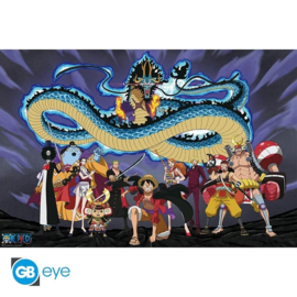 One Piece Poster Maxi 91.5x61 - The crew versus Kaido