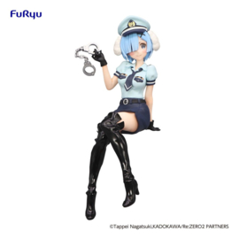 Re: Zero - Starting Life in Another World Noodle Stopper PVC Figure Rem Police Officer Cap with Dog Ears 14 cm