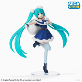Hatsune Miku SPM PVC Figure Christmas 2020 Blue 22 cm
