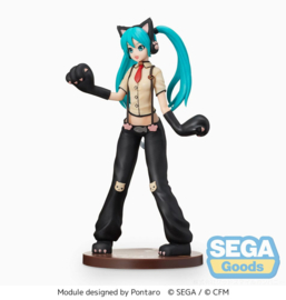 Hatsune Miku Project DIVA Arcade Future Tone SPM PVC Figure Hatsune Miku Kitty Cat 23 cm