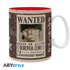 One Piece Mug Zoro Wanted 460 ML