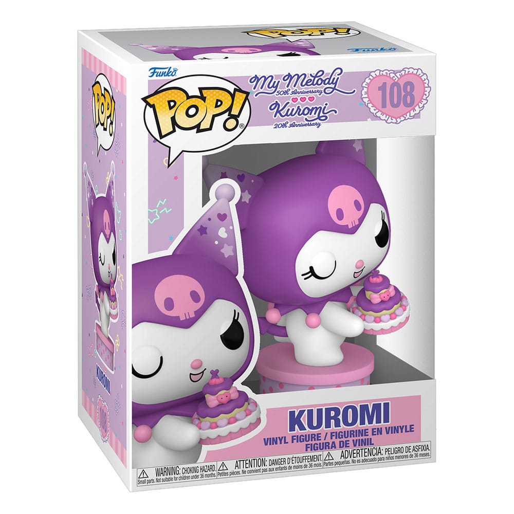 Sanrio My Melody & Kuromi Funko Pop Kuromi with Cake (20th Anniversary) #108