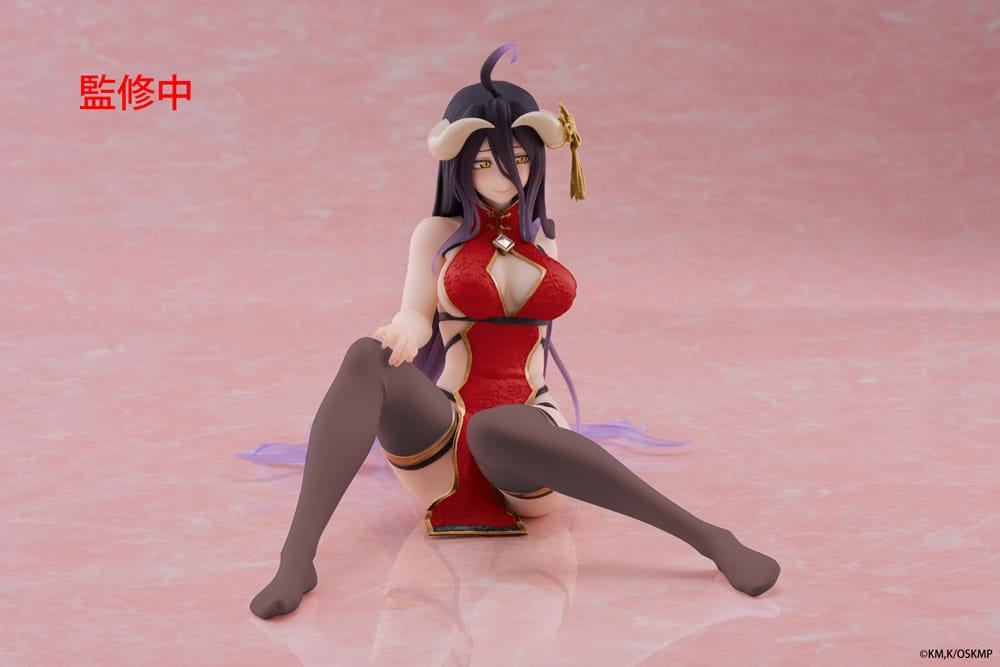 Overlord Desktop Cute PVC Figure Albedo Chinese Dress Ver. Renewal 13 cm - PRE-ORDER