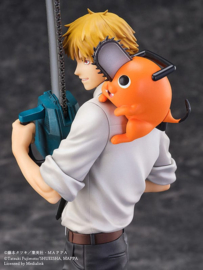 Chainsaw Man S-Fire PVC Figure 1/7 Denji & Pochita 24 cm