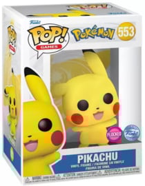 Pokemon Funko Pop Pikachu Waving (Flocked) #553