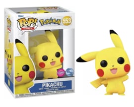 Pokemon Funko Pop Pikachu Waving (Flocked) #553