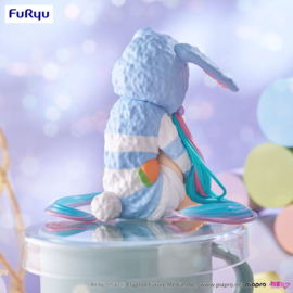 Hatsune Miku Noodle Stopper PVC Figure Hatsune Miku Rabbit Ear Hood Pajama Blue Color Ver. 14 cm - PRE-ORDER