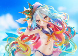 No Game No Life 1/7 PVC Figure Shiro: Sailor-Style Swimsuit Ver. 24 cm - PRE-ORDER