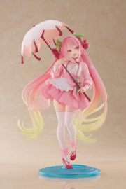 Hatsune Miku AMP PVC Figure Newley Written Sakura Miku Sakura Dress Ver. 21 cm
