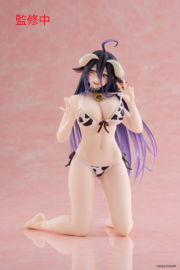 Overlord Desktop Cute PVC Figure Albedo Cow-Print Swimsuit Ver. 15 cm