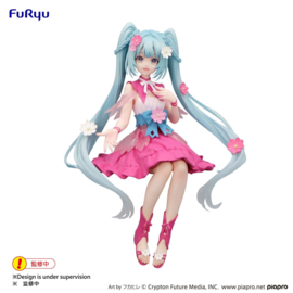 Hatsune Miku Noodle Stopper PVC Figure Flower Fairy Cosmos 14 cm