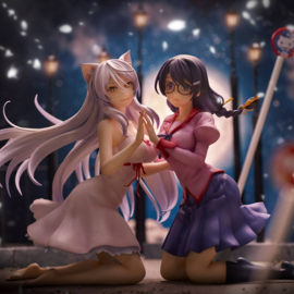 Nekomonogatari Monogatari Series PVC Figures Tsubasa Hanekawa Set (re-run) 19 cm