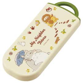 Studio Ghibli My Neighbor Totoro Chopstick Spoon And Fork Set Totoro Green