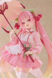 Hatsune Miku AMP PVC Figure Newley Written Sakura Miku Sakura Dress Ver. 21 cm