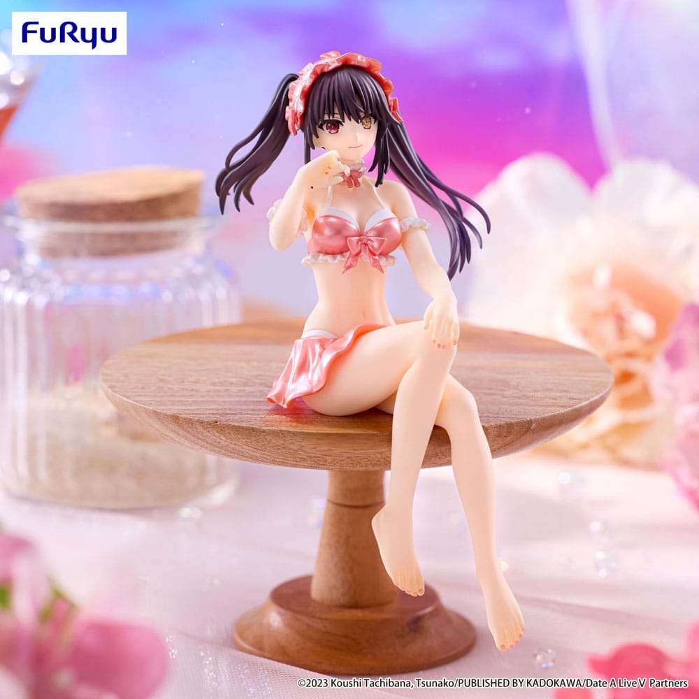 Date A Live V Noodle Stopper PVC Figure Kurumi Tokisaki Swimsuit Pastel Red Color Ver. 15 cm - PRE-ORDER