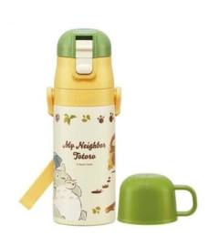 Studio Ghibli My Neighbor Totoro One Push Water Bottle double opening Totoro & Catbus 420 ml