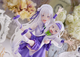 Re: Zero - Starting Life in Another World 1/7 PVC Figure Emilia & Childhood Emilia 24 cm