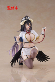 Overlord Desktop Cute PVC Figure Albedo Nurse Ver. Renewal 13 cm