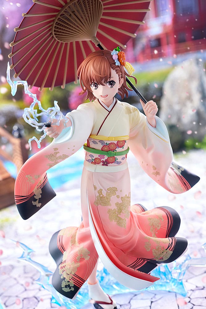 A Certain Scientific Railgun T 1/7 PVC Figure Mikoto Misaka Furisode Kimono Ver. 28 cm - PRE-ORDER