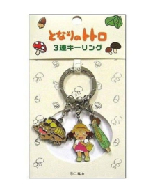 Studio Ghibli My Neighbor Totoro Metal Keychain Mei & Catbus