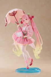 Hatsune Miku AMP PVC Figure Newley Written Sakura Miku Sakura Dress Ver. 21 cm