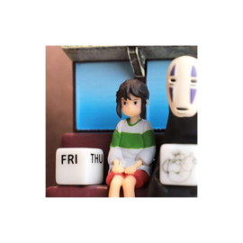 Studio Ghibli Spirited Away Statue Diorama / Calendar Take Unabara Train 11 cm - PRE-ORDER