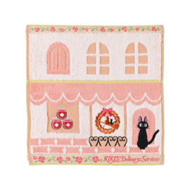 Studio Ghibli Kiki's Delivery Service Mini Towel Jiji Street corner 25 x 25 cm