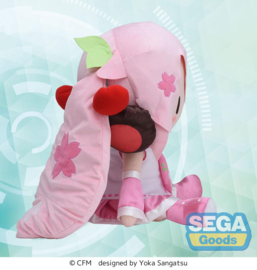 Character Vocal Series 01: Hatsune Miku Fuwa Petit Plush Figure Sakura Miku Dodeka Jumbo 50 cm - PRE-ORDER