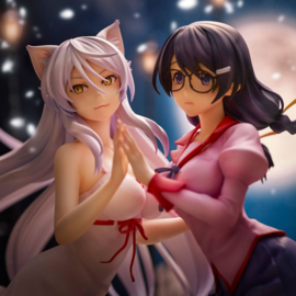 Nekomonogatari Monogatari Series PVC Figures Tsubasa Hanekawa Set (re-run) 19 cm