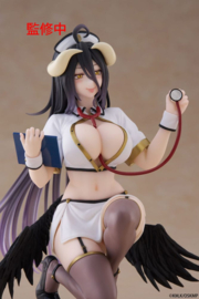 Overlord Desktop Cute PVC Figure Albedo Nurse Ver. Renewal 13 cm