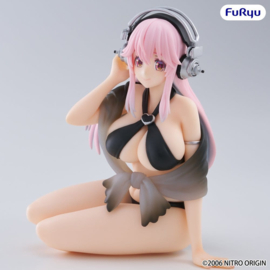 Super Sonico Noodle Stopper PVC Figure Super Sonico Swimsuit Black Color Ver. 10 cm - PRE-ORDER