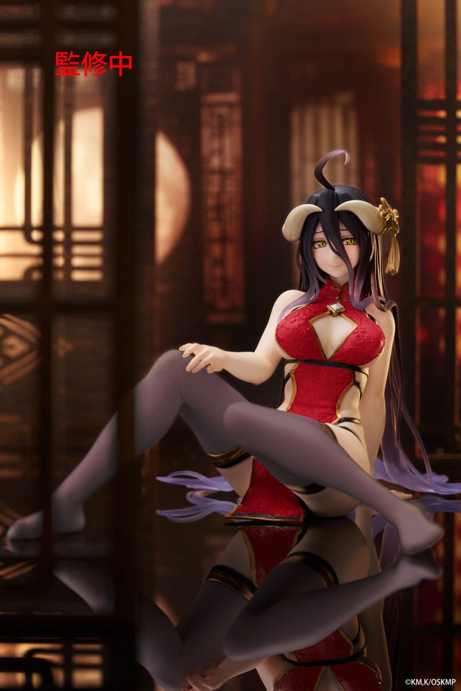 Overlord Desktop Cute PVC Figure Albedo Chinese Dress Ver. Renewal 13 cm - PRE-ORDER