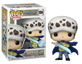 One Piece Funko Pop Law with Blue Anesthesia (GitD) #1894