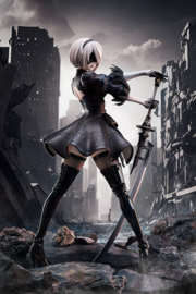 NieR:Automata Ver1.1a 1/4 PVC Figure 2B (YoRHa No.2 Type B) 45 cm - PRE-ORDER