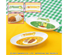 Sanrio Pompompurin 25th Anniversary Curry & Pasta Plate (Green)