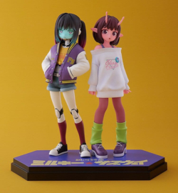 Milky Subway The Galactic Limited Express Pop Up Parade PVC Figure Chiharu & Makina 15 cm - PRE-ORDER