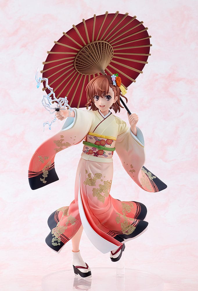 A Certain Scientific Railgun T 1/7 PVC Figure Mikoto Misaka Furisode Kimono Ver. 28 cm - PRE-ORDER