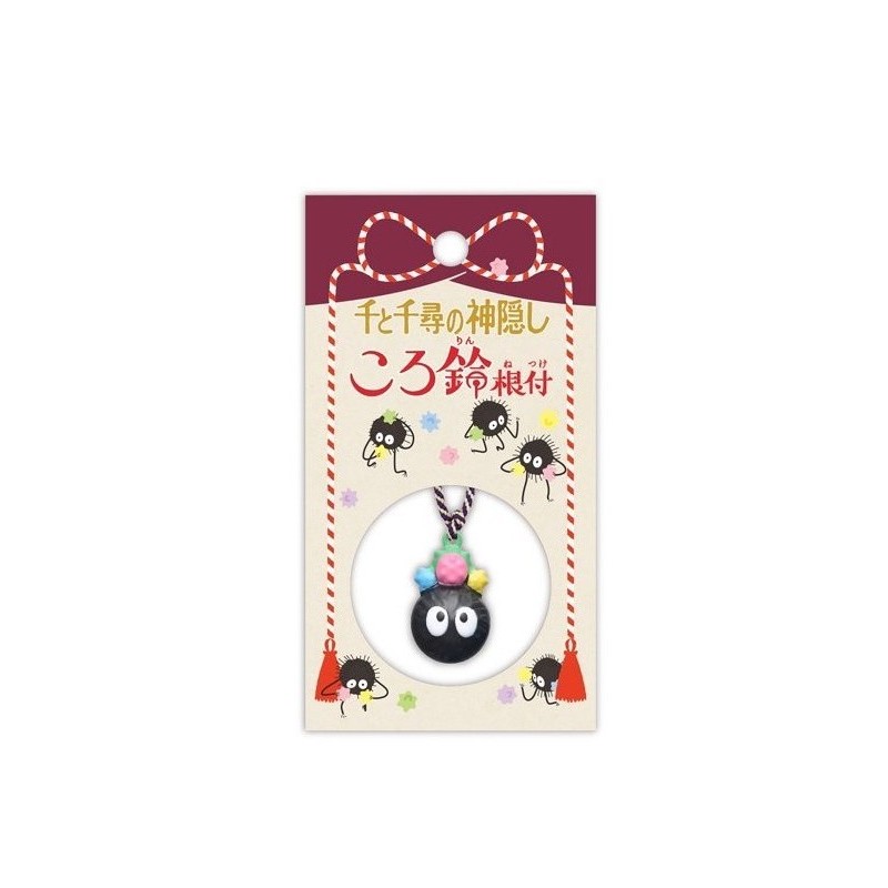 Studio Ghibli Spirited Away Strap Bell Netsuke Susuwatari (Soot)