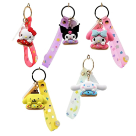 Sanrio Donuts Series Keychain with Hand Strap Hello Kitty and Friends - PRE-ORDER