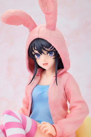 Rascal Does Not Dream of a Knapsack Kid 1/7 PVC Figure Mai Sakurajima Hoodie Look Rabbit Ears Ver. 18 cm