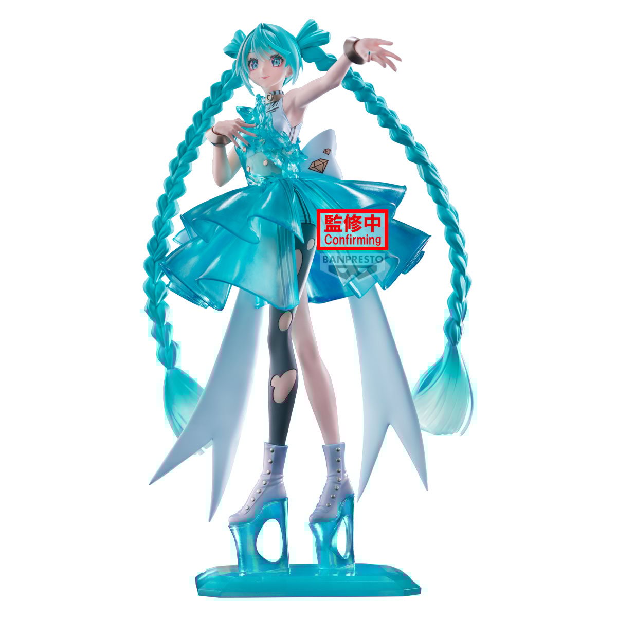 Hatsune Miku Clearluxe Collection PVC Figure Miku Emerald Gem - PRE-ORDER