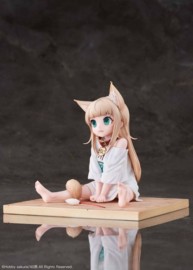 My Cat Is a Kawaii Girl 1/6 PVC Figure Kinako Sitting Fish Ver. 14 cm