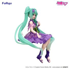 Hatsune Miku Noodle Stopper PVC Figure Flower Fairy Cosmos Purple Color Ver. 14 cm - PRE-ORDER