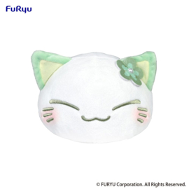 Nemuneko Cat Plush Figure Green 18 cm - PRE-ORDER