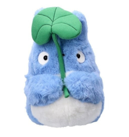 Studio Ghibli My Neighbor Totoro Nakayoshi Plush Blue Totoro With leaf - PRE-ORDER