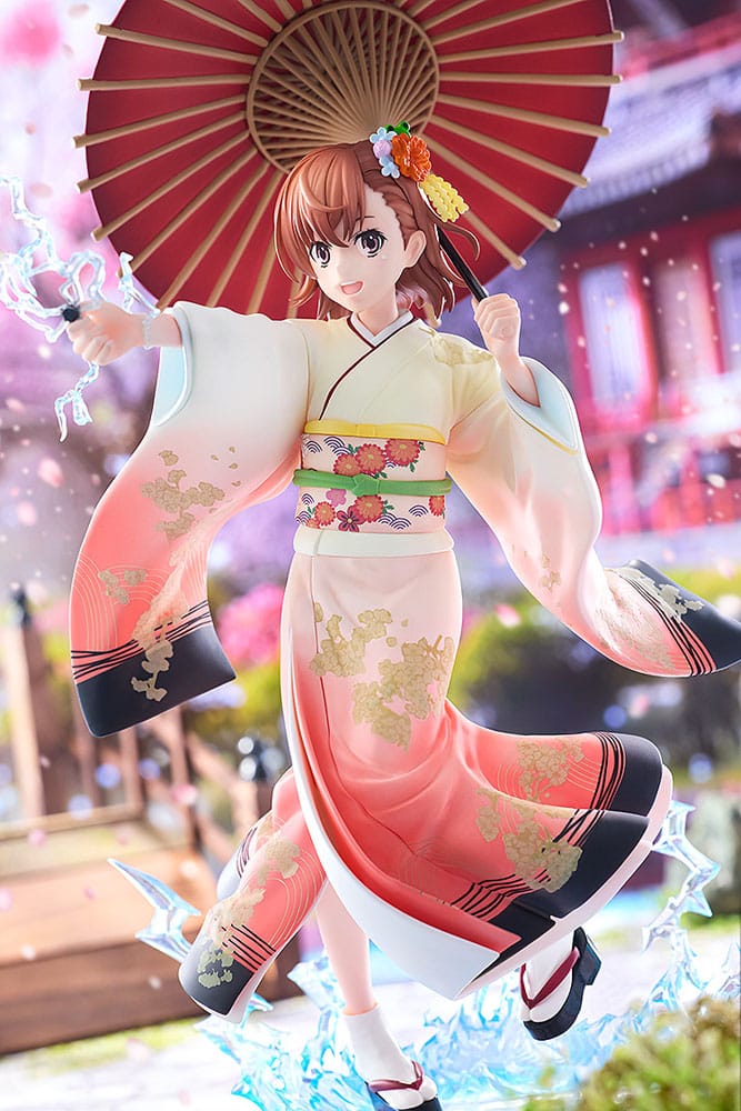 A Certain Scientific Railgun T 1/7 PVC Figure Mikoto Misaka Furisode Kimono Ver. 28 cm - PRE-ORDER