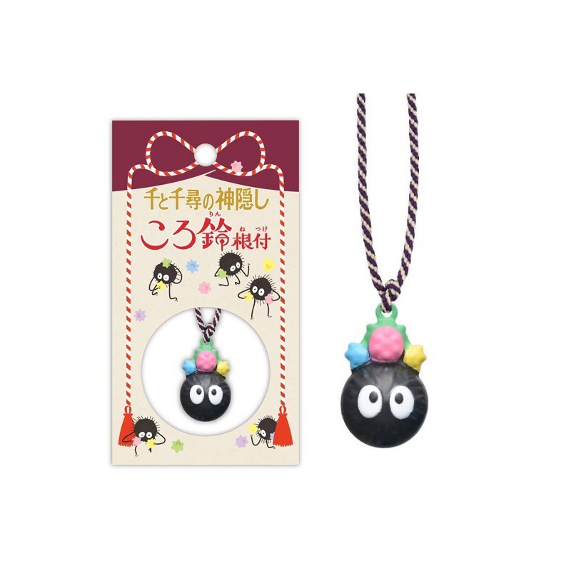 Studio Ghibli Spirited Away Strap Bell Netsuke Susuwatari (Soot)