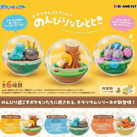 Pokemon Mini Figures Pokemon Terrarium Collection Relaxing Time (Re-Ment) Blind Box