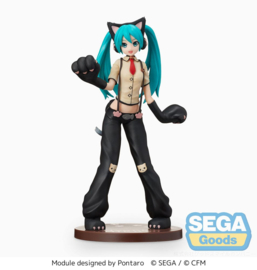 Hatsune Miku Project DIVA Arcade Future Tone SPM PVC Figure Hatsune Miku Kitty Cat 23 cm